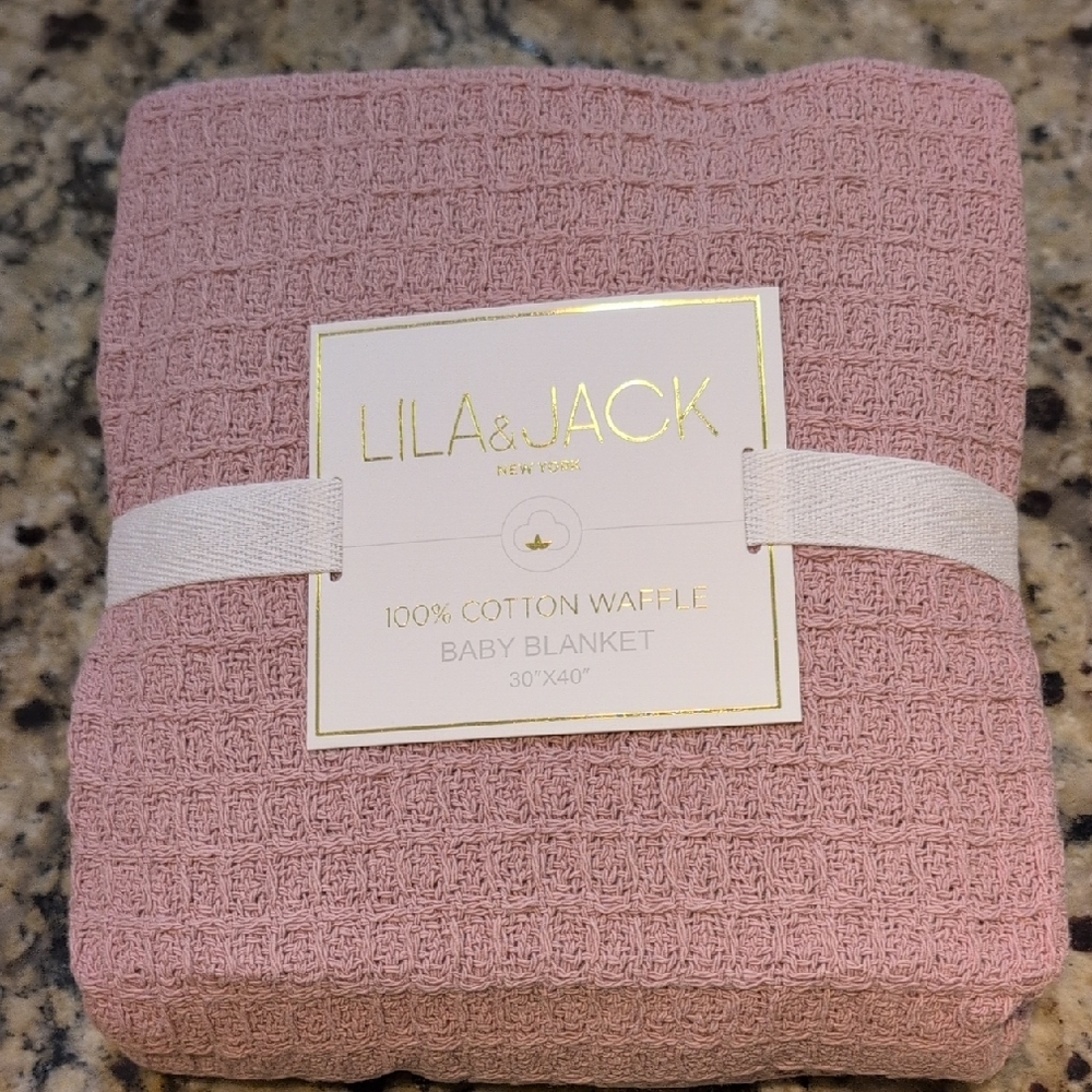 Lila & Jack Pink Baby Blanket